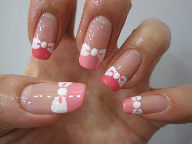 Cute Nail Designs with Bows