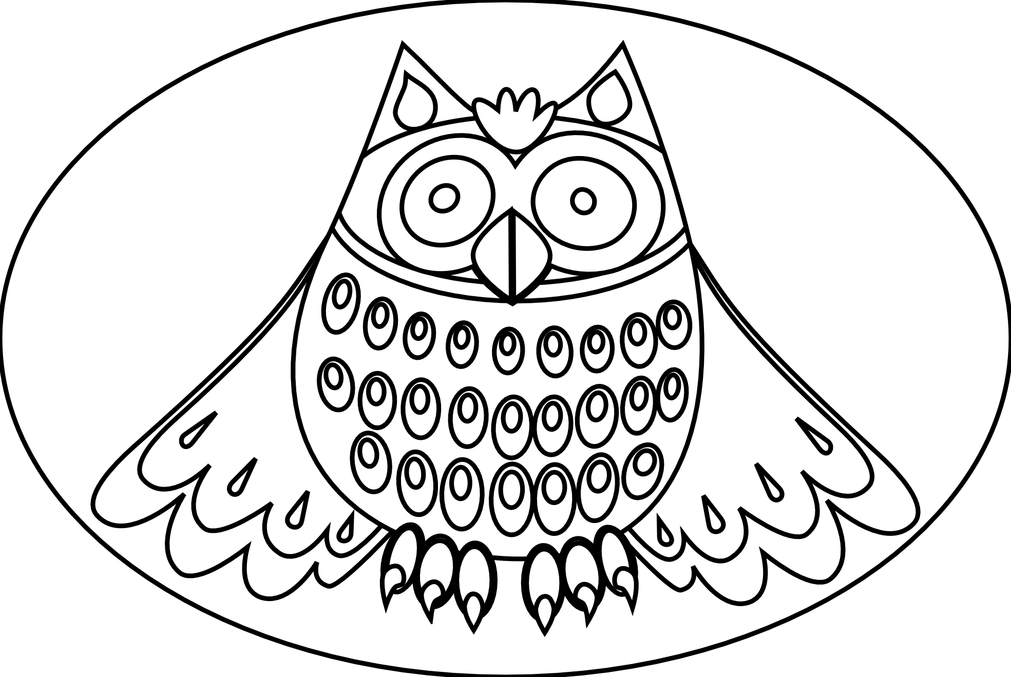 Cute Owl Coloring Pages