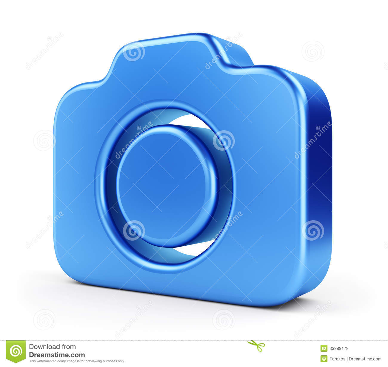 Digital Blue Camera Icon
