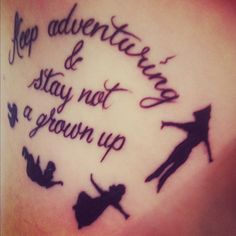 Disney Peter Pan Quote Tattoo