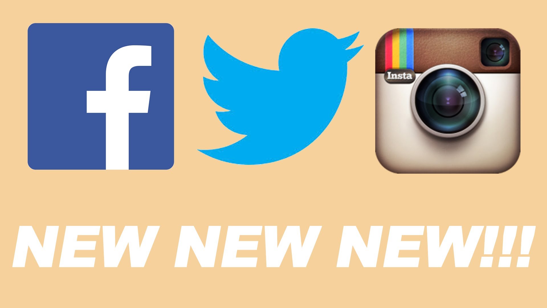 Facebook Twitter Instagram Logos