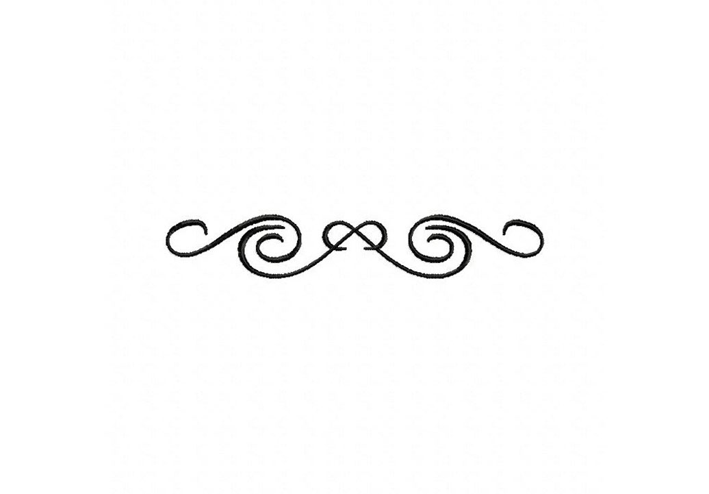 Fancy Swirls Border Clip Art