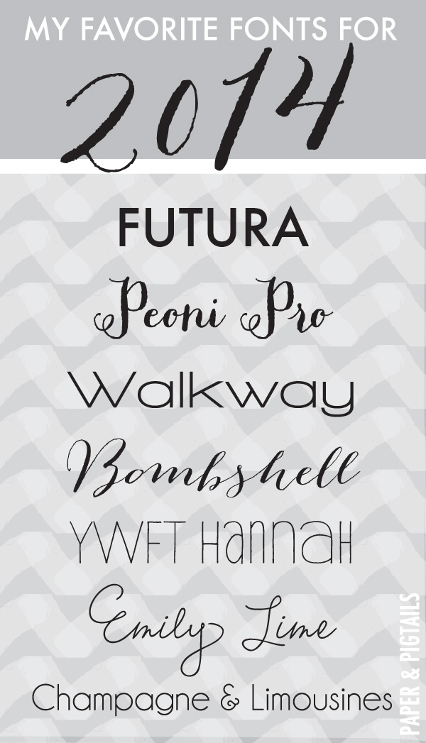 14 Popular Fonts 2014 Images