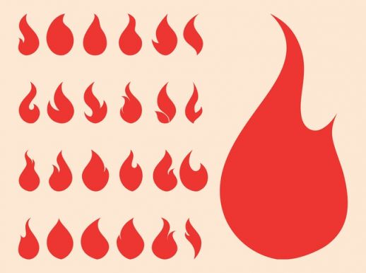 Fire Symbols Vector Art Free