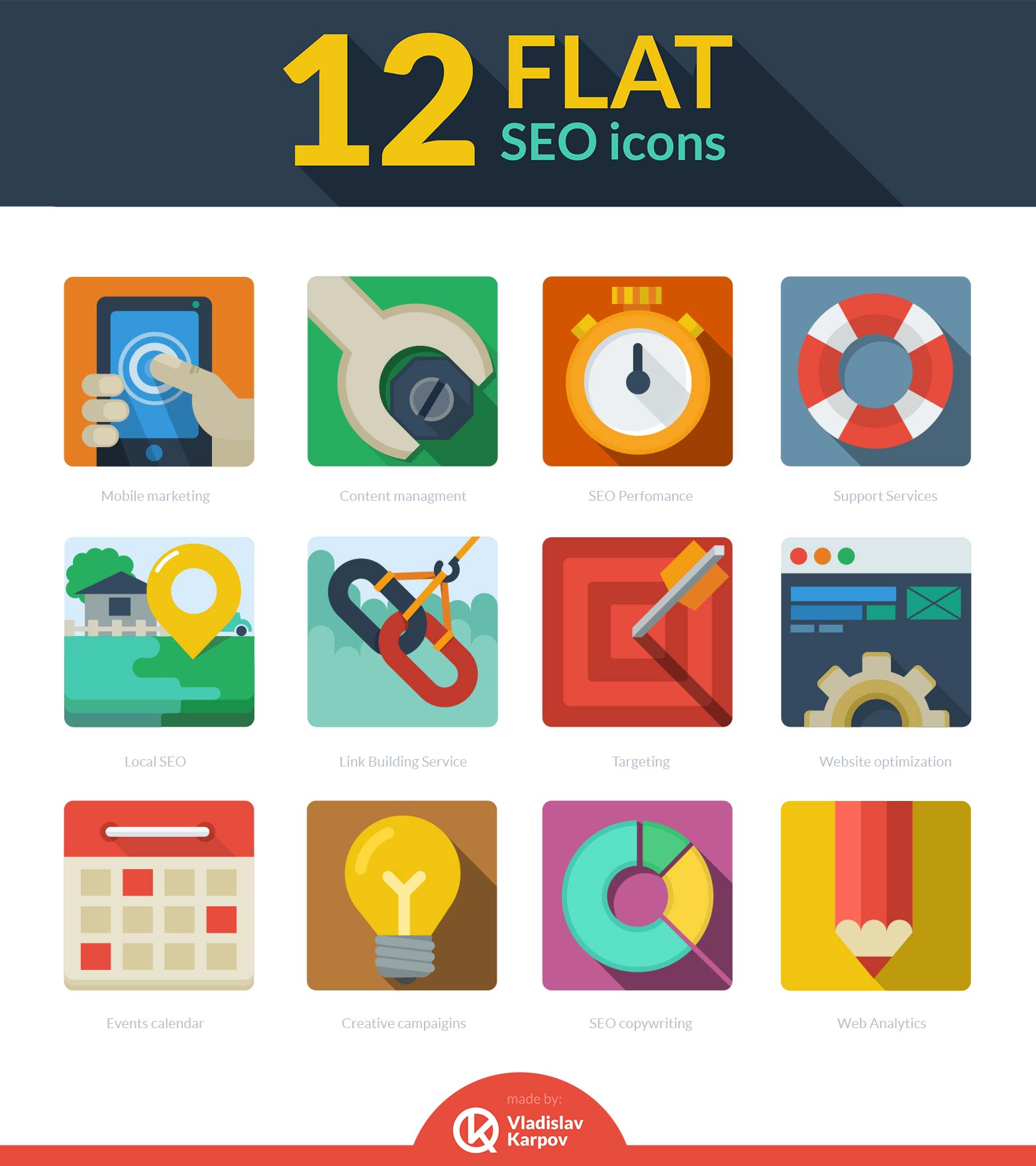 Flat Icons Free Download