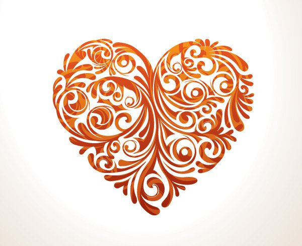 Floral Heart Vector Graphic Free Floral Heart Vector Graphic Free