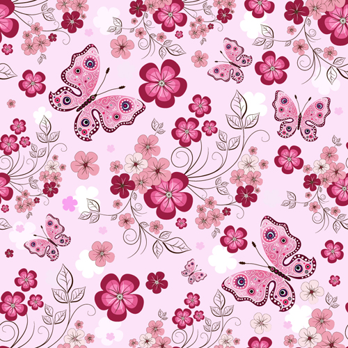 19 Flower Pattern Design Vector Images