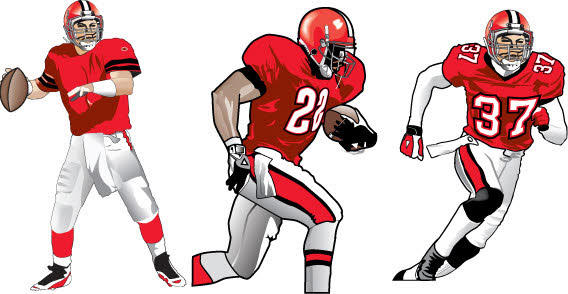 Football Player Vector Art Football Player Vector Art