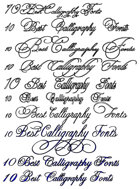 Free Calligraphy Tattoo Fonts