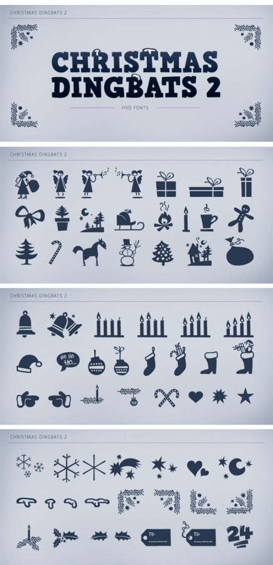 Free Christmas Dingbat Fonts