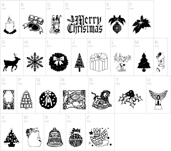 Free Christmas Dingbat Fonts