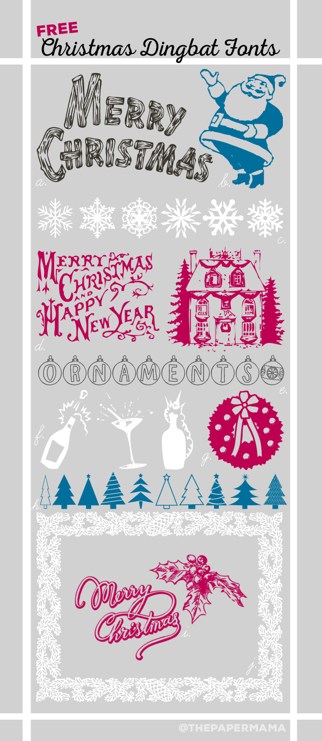 Free Christmas Dingbat Fonts