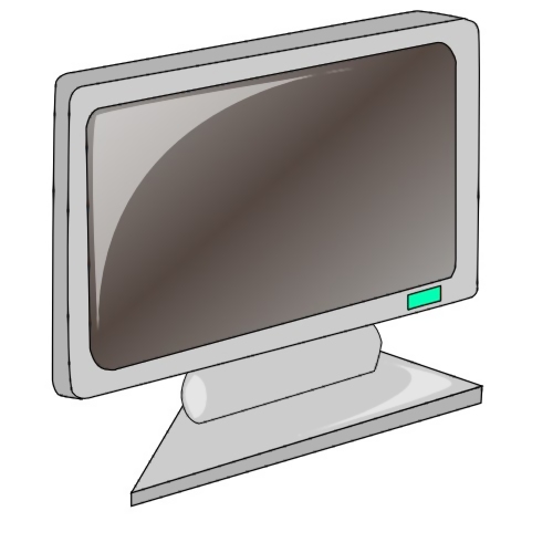 Free Clip Art Computer Monitor Blank Screen