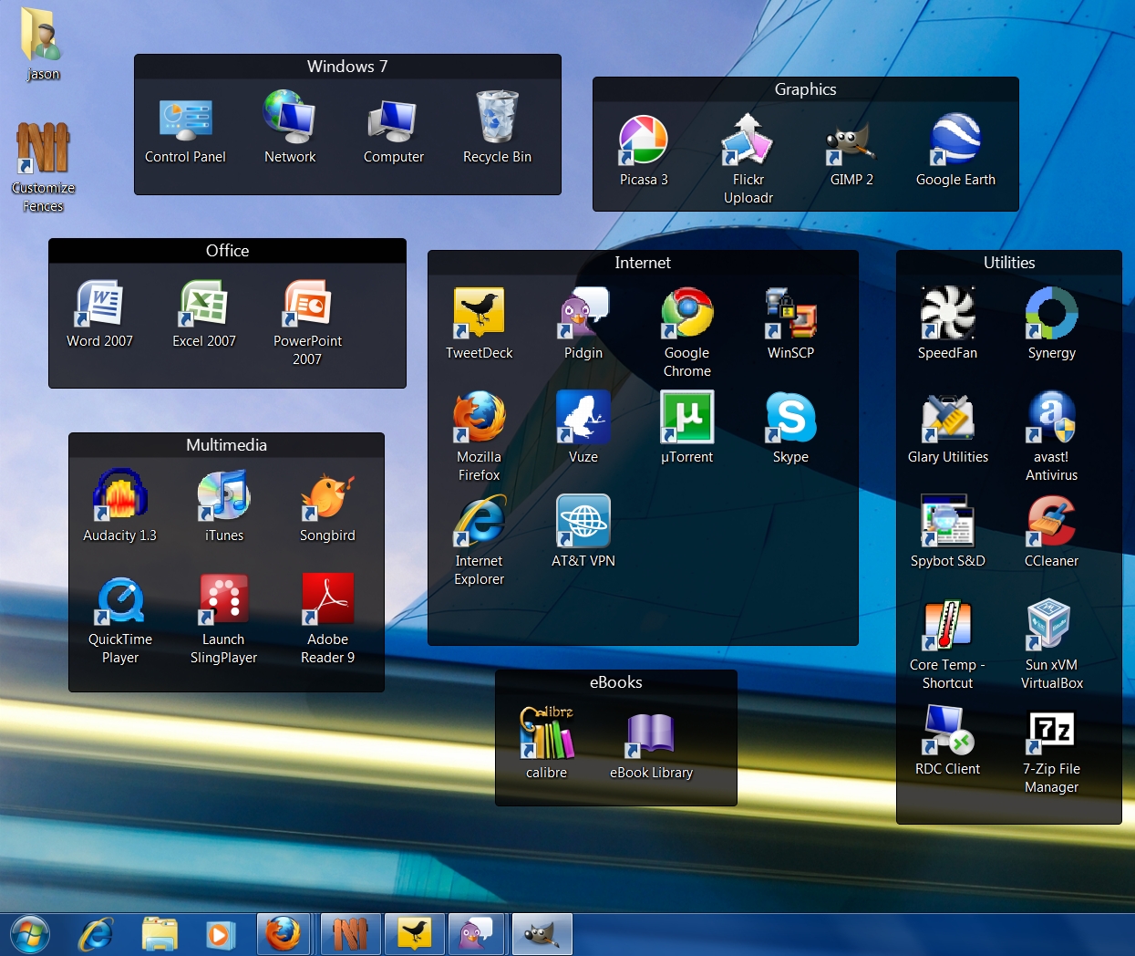 desktop icon manager win 7