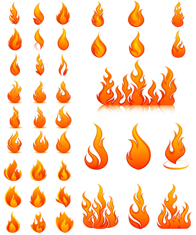 18 Fire Vector Graphic Images