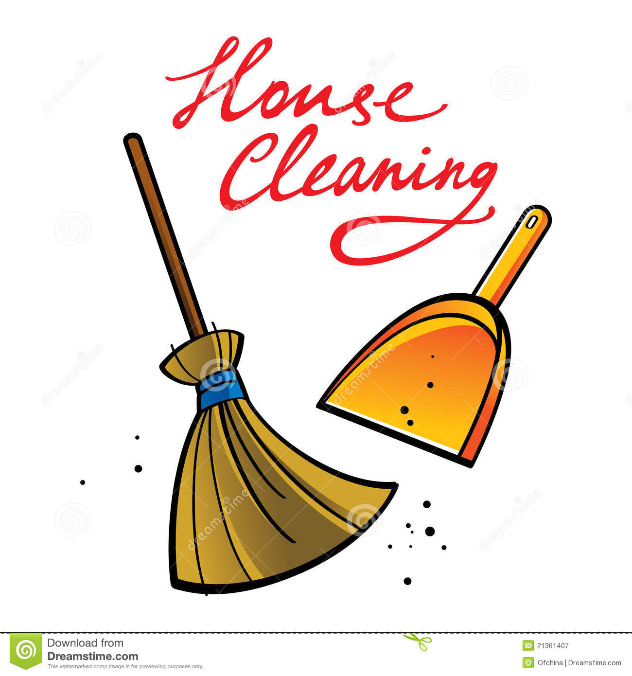 Free House Cleaning Clip Art