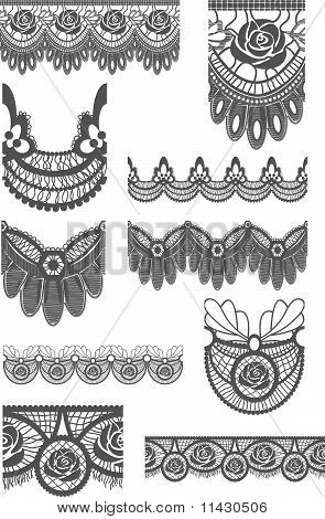 Free Lace Trim Brushes for Illustrator