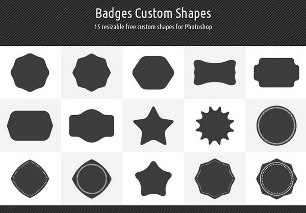 Free Photoshop Badge Shapes Free Photoshop Badge Shapes