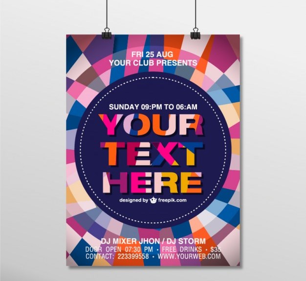 Free Poster Mock UPS