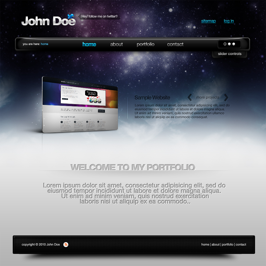 Free PSD Website Design Layout