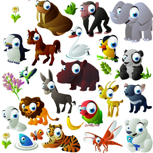 Free Vector Cartoon Animals