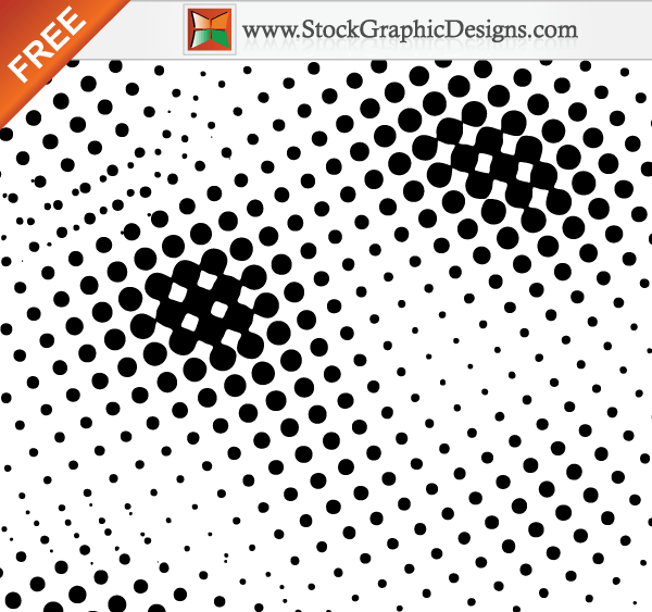 Free Vector Circle Halftone