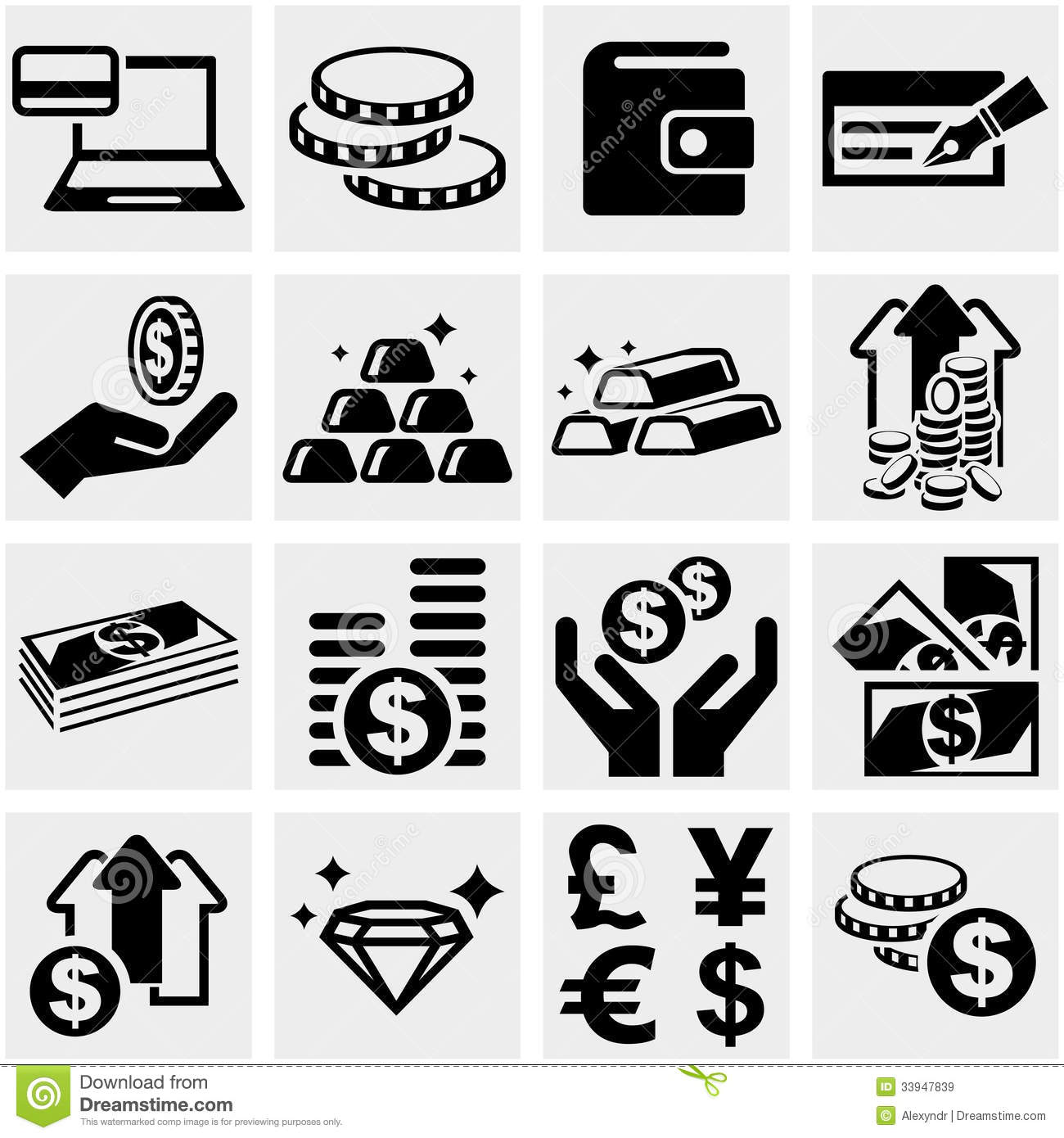 Free Vector Money Icons