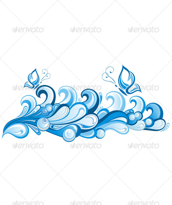 Free Water Splash Graphic