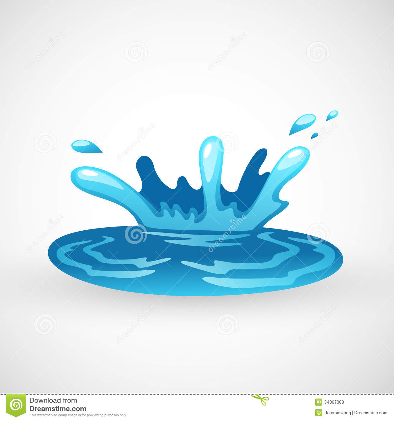 Free Water Splash Illustration