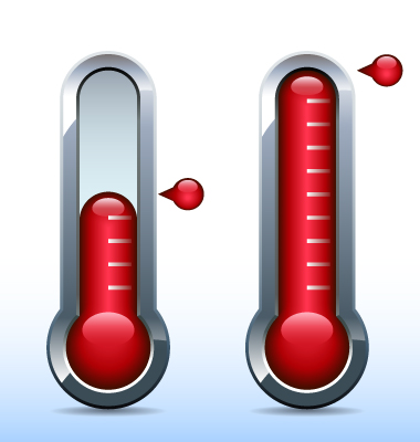 Fundraising Goal Thermometer Clip Art