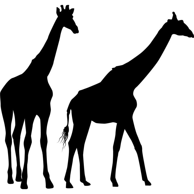 Giraffe Silhouette Clip Art Free