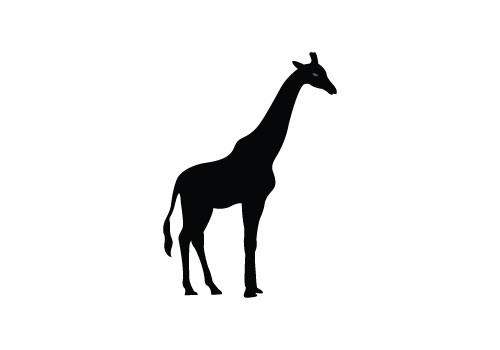 Giraffe Silhouette Vector