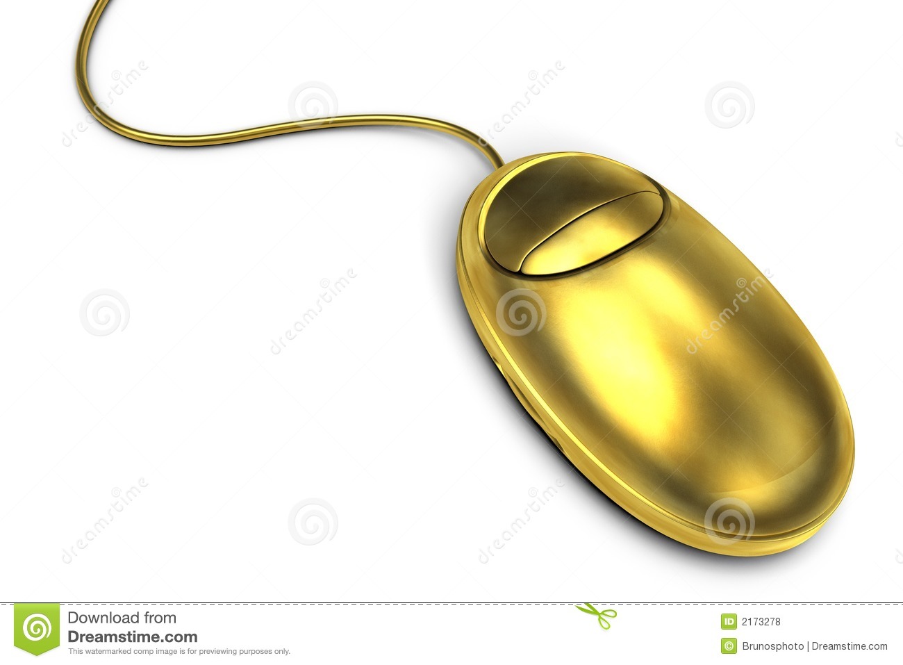 Gold Computer Mouse