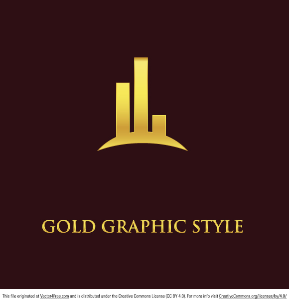 Gold Graphic Design Logo