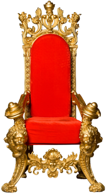 Gold King Throne Chair