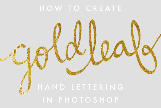 Gold Leaf Lettering Font