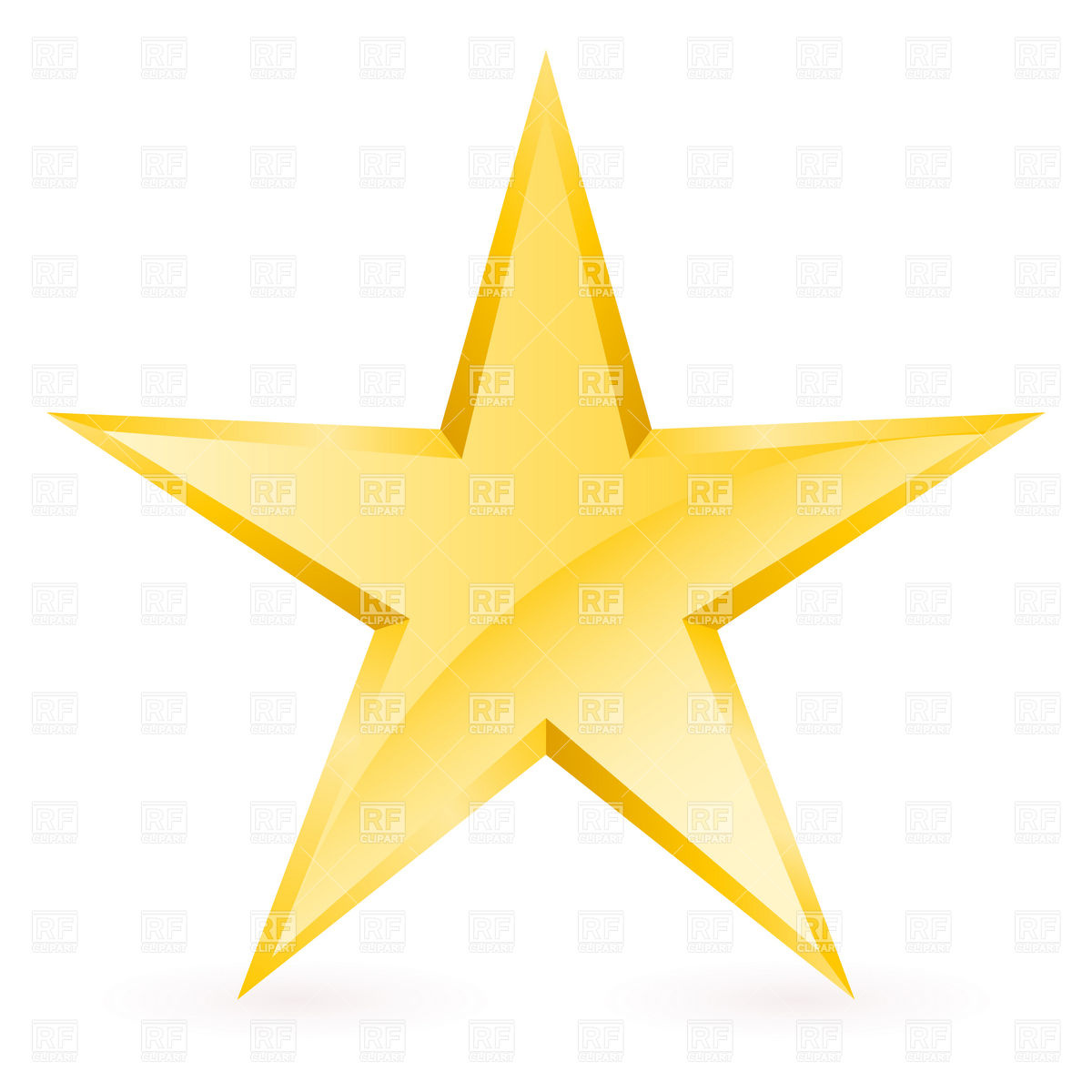 Gold Star Vector