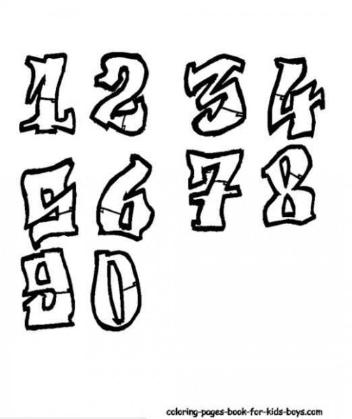 Graffiti Numbers Styles Graffiti Numbers Styles