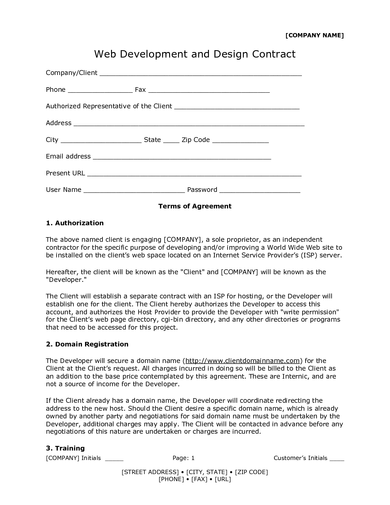 Graphic Design Contract Template