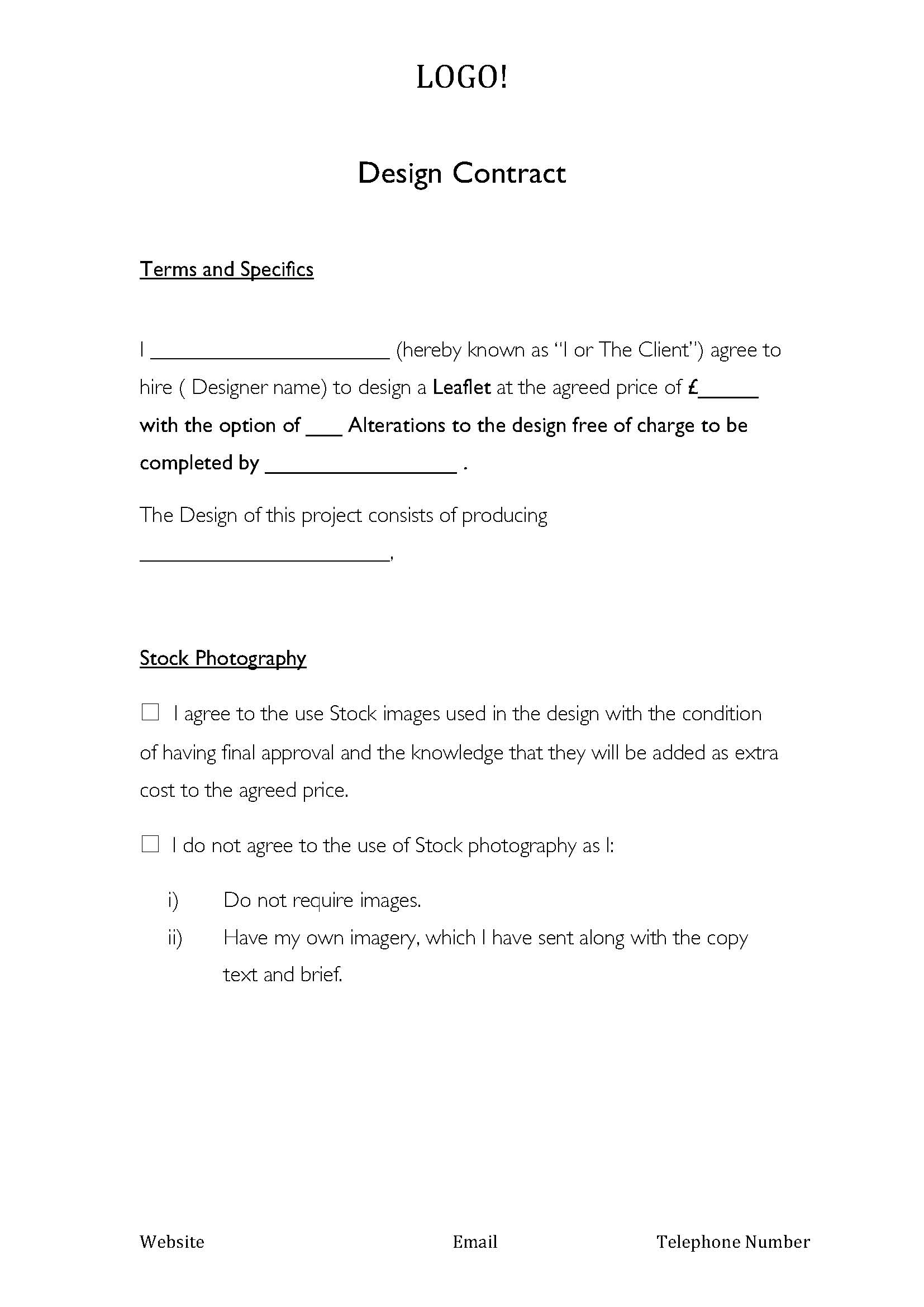 Graphic Design Contract Template