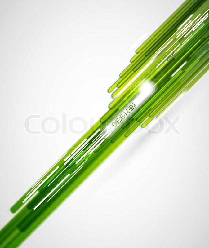 Green Abstract Line Vector