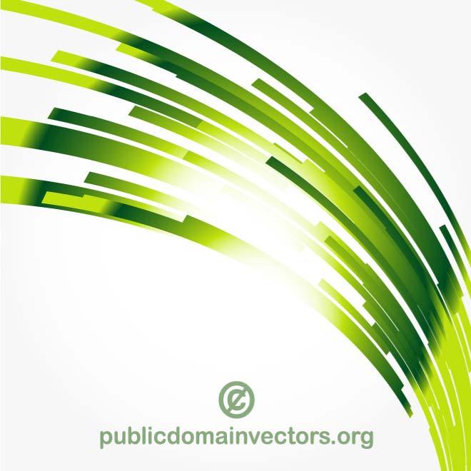 Green Abstract Line Vector