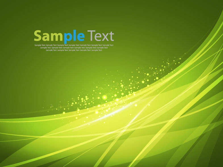 Green Abstract Line Vector