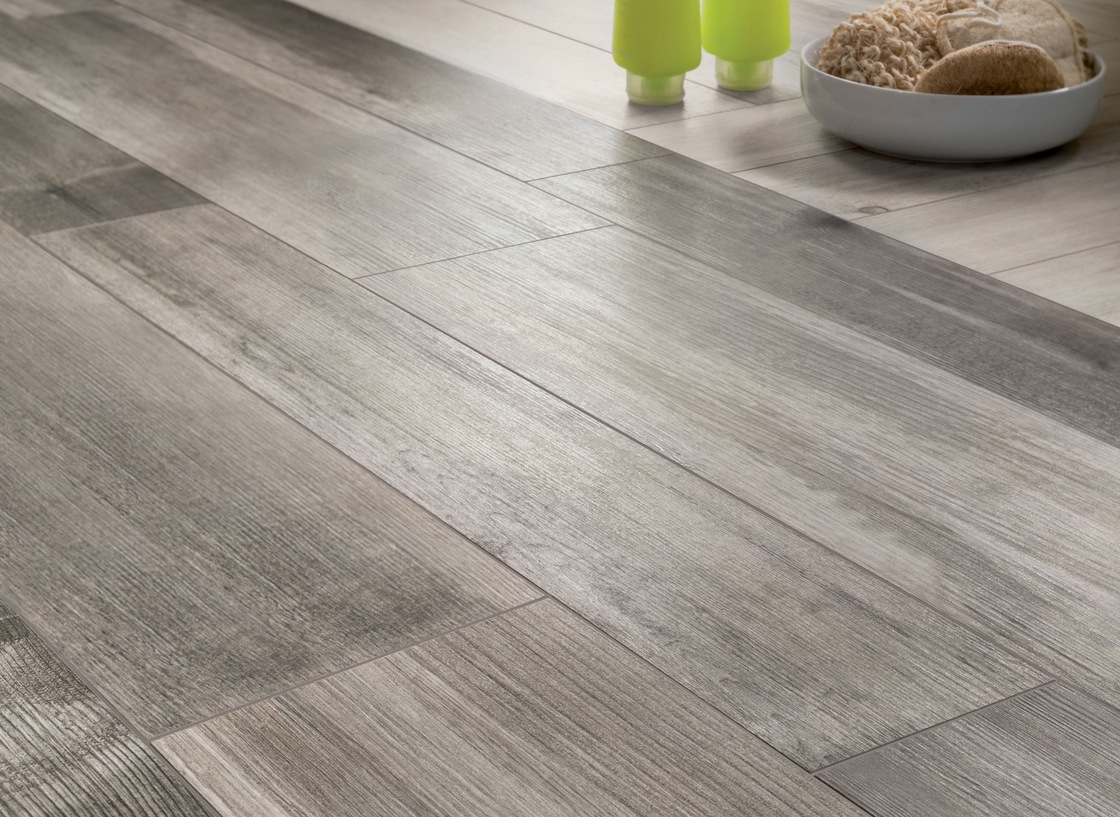Grey Wood Look Ceramic Floor Tile