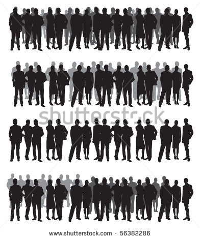 Group of People Silhouette