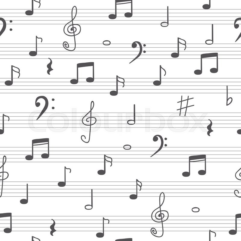 Hand Drawn Music Notes