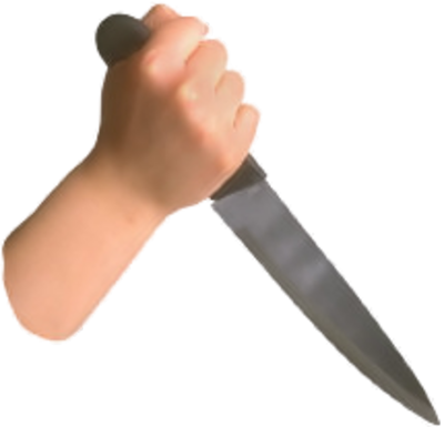 Hand Holding Knife