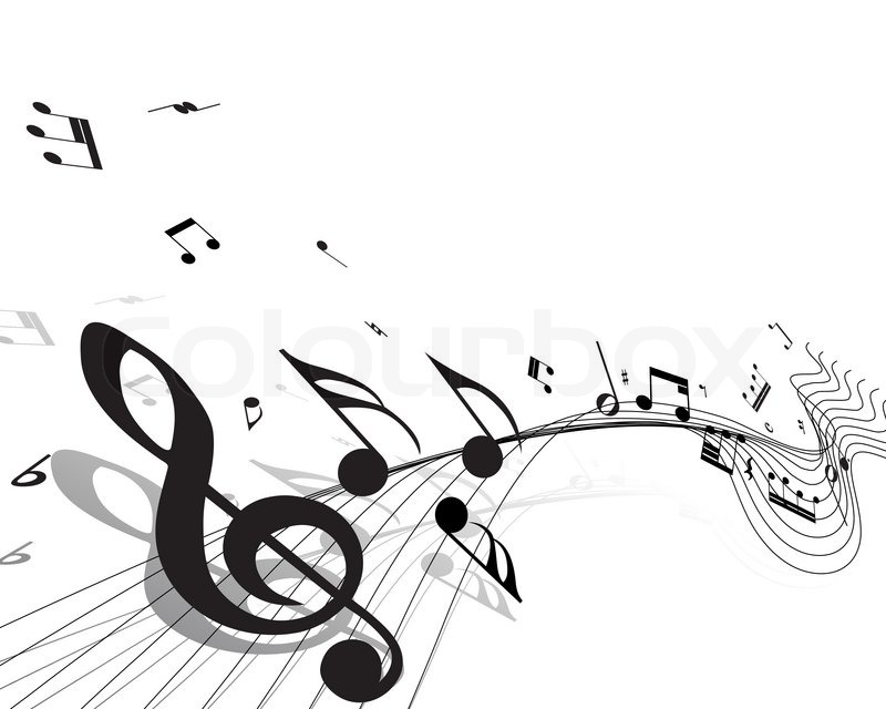 HD Vector Music Staff Notes HD Vector Music Staff Notes
