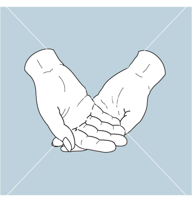 Helping Hands Vector