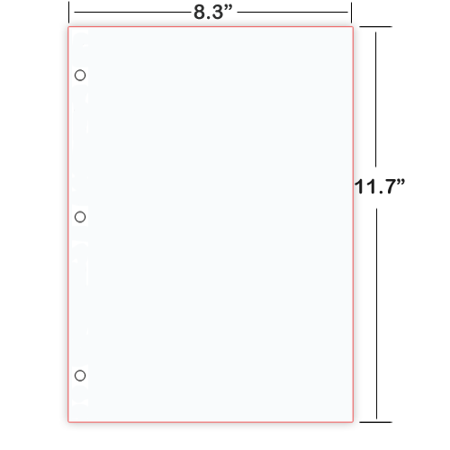 Image Sheet of Paper with Hole